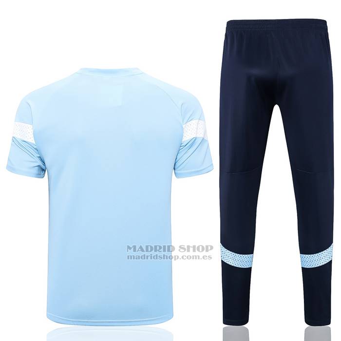 Chandal del Manchester City Manga Corta 2022-2023 Azul